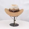 Wide Brim Western Cowboy Hats Ethnic Style Sun Protection Fisherman Cap  Cycling