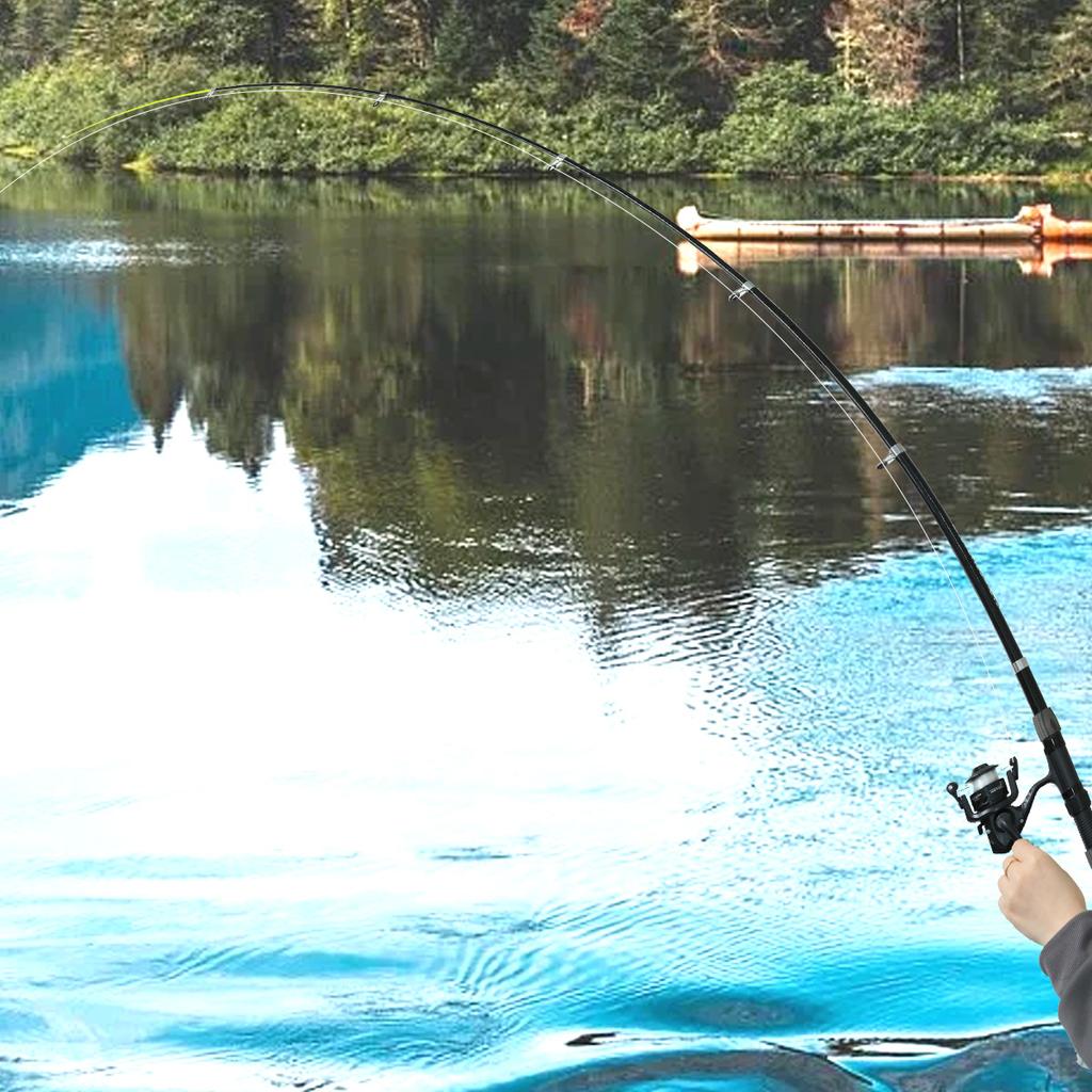 New Portable 1.8m-2.1m Telescopic Fishing Rod Gear Ratio 5.2:1 Reel Fishing Rod Kit Full Tools Spinning Reel Fishing Bait Accessories Bag