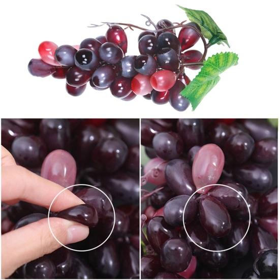 Искусственный виноград, реалистичное широкое применение, мягкая имитация растения, искусственные фрукты, опора для домашнего декора