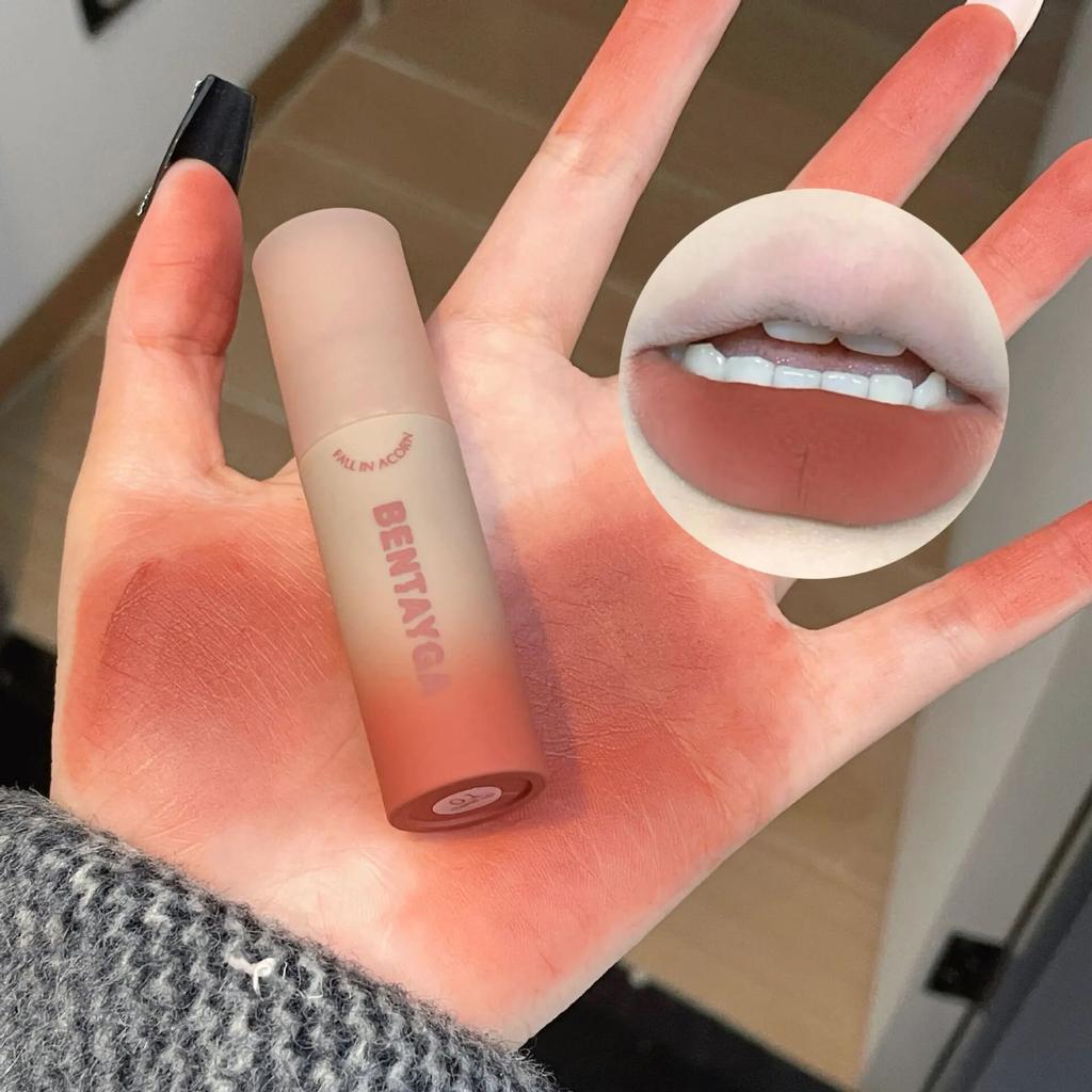 Rose Red Brown Stain Lip Gloss Waterproof Long-lasting Easy To Wear Velvet Lip Mud Autumn/Winter Ambience Korean Makeup Lip Tint