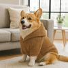 Fuzzy Warm Dog Fleece Hoodie Soft Double-Sided Plush Dog Sweater Apparel Cozy Puppy Hooded Coat for Cats and Dogs