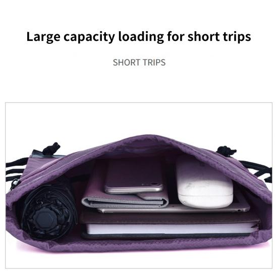 Спортивный рюкзак унисекс, складной водостойкий рюкзак на шнурке чистого цвета для тренировок