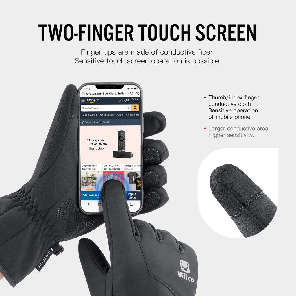 New Waterproof Winter Gloves Men Touchscreen Non-Slip Unisex Thickening Windproof Warm Cycling Cold Gloves Fashion Sports Gloves