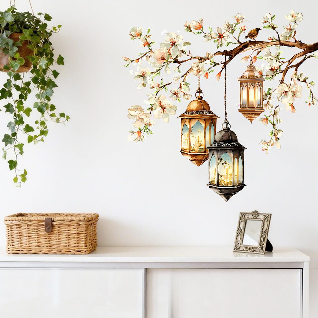 Изысканная Мандала Лотоса Спальня Гостиная Прихожая Домашний Декор Ретро Звезда Луна Самоклеящиеся Настенные Наклейки