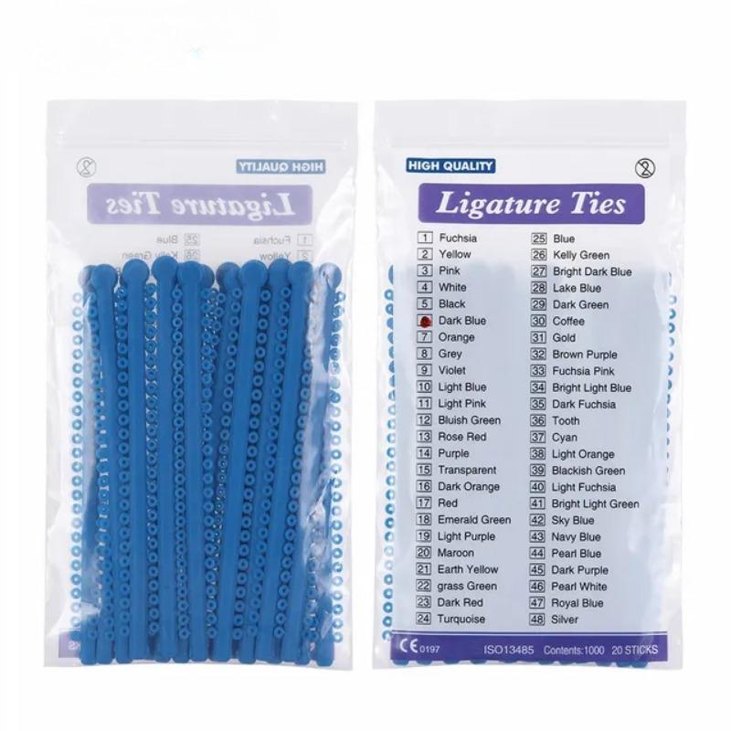 20 шт., стоматологические ортодонтические лигатуры, брекеты, эластичные резинки