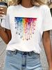 (Asian Size) Tee Top Print Trend Sweet 90s Style Women Woman Fashion Clothing Short Sleeve T Shirt Female Graphic T-shirts