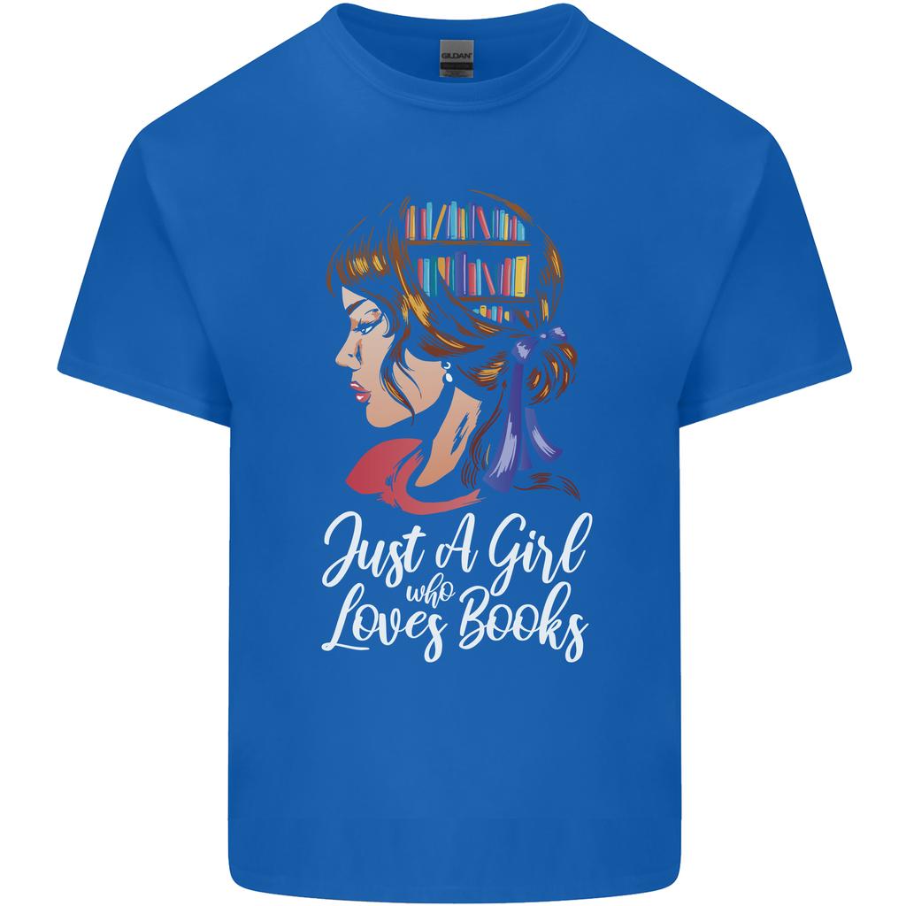 A Girl Who Loves Books Bookworm Reading Unisexs Light Cotton TShirt