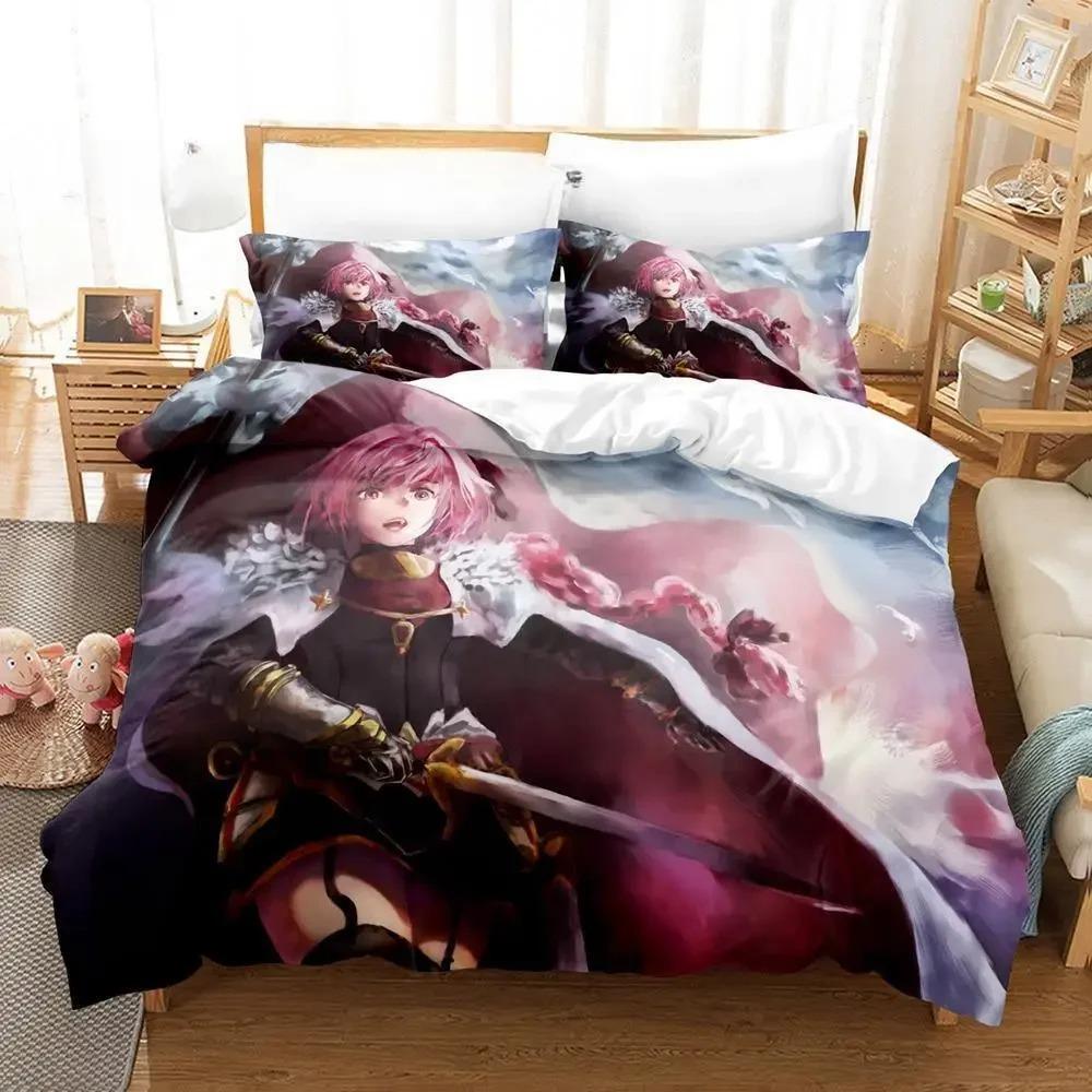 Fate  Astolfo Bedding Collection Single Twin Full Queen King Size Bed Collection Aldult Kid Bedroom Duvetcover Collections 3D Anime With Bed Linen