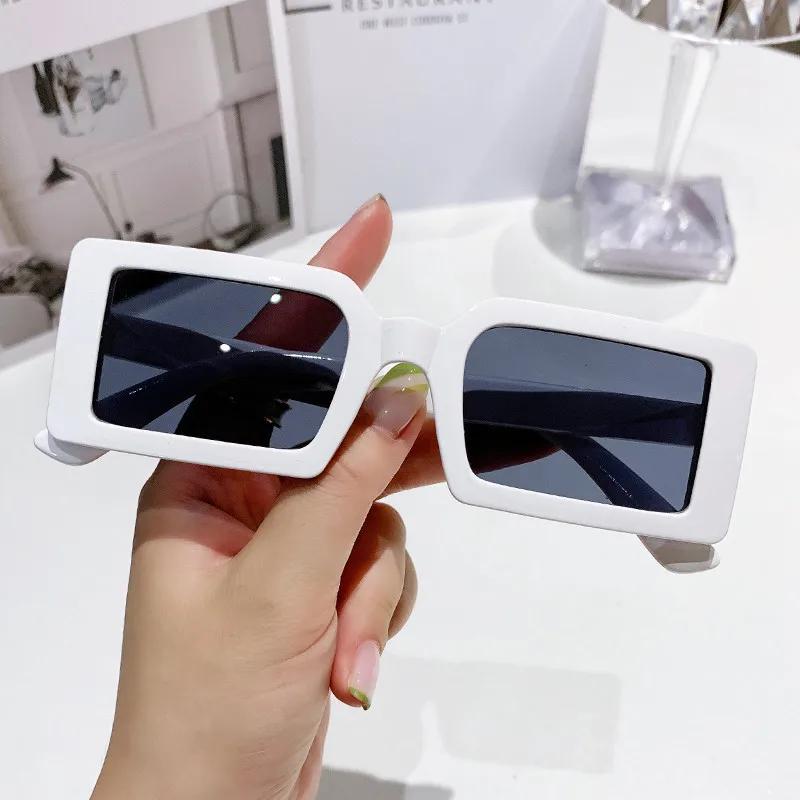 New Small Rectangle Frame Sunglasses Women'S Fashion Jelly Color Sun Glasses Summer  Travel Eyewear Uv400