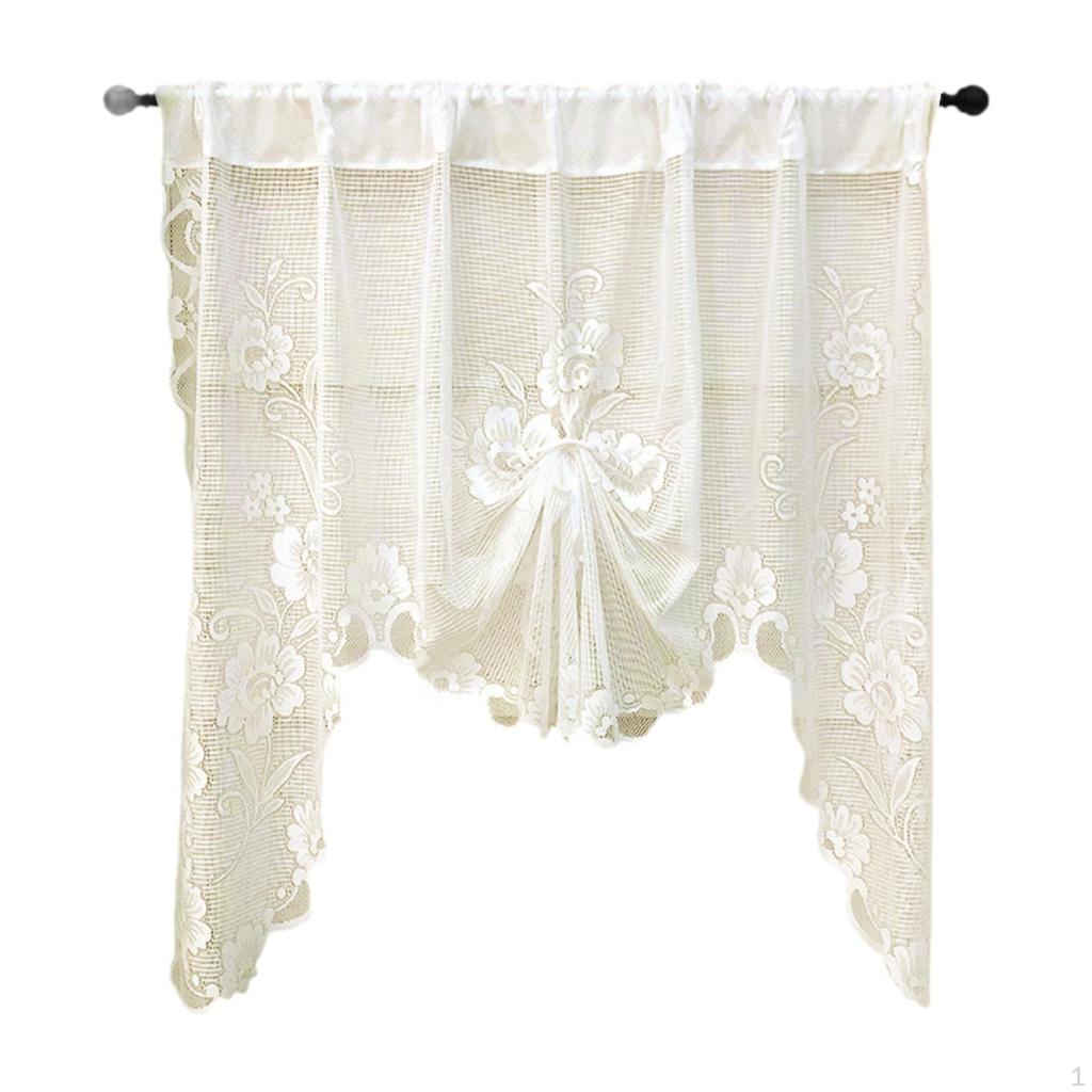 Breathable Swag Valance for Small Rod Pocket Design Bathroom and Hotel