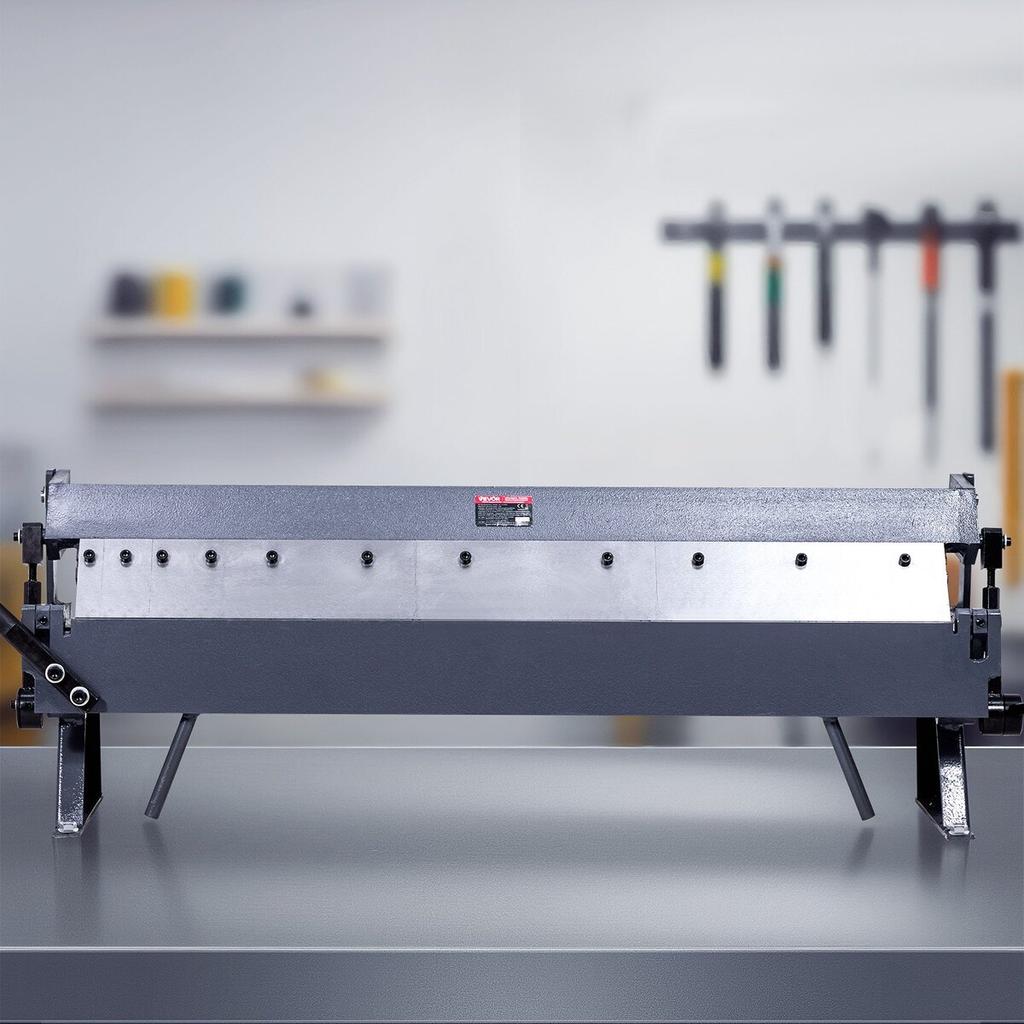 Box and Pan Brake, 910 mm/36 inch Sheet Metal Bending Brake,16-Gauge Mild Steel Capacity, 0-135 Degree Adjustable, Metal Bender Machine with 6