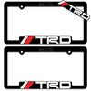 Рамка номерного знака TRD, Toyota Racing Developed 3D-рамка с буквенным логотипом, кронштейн (Пара) 2 куска