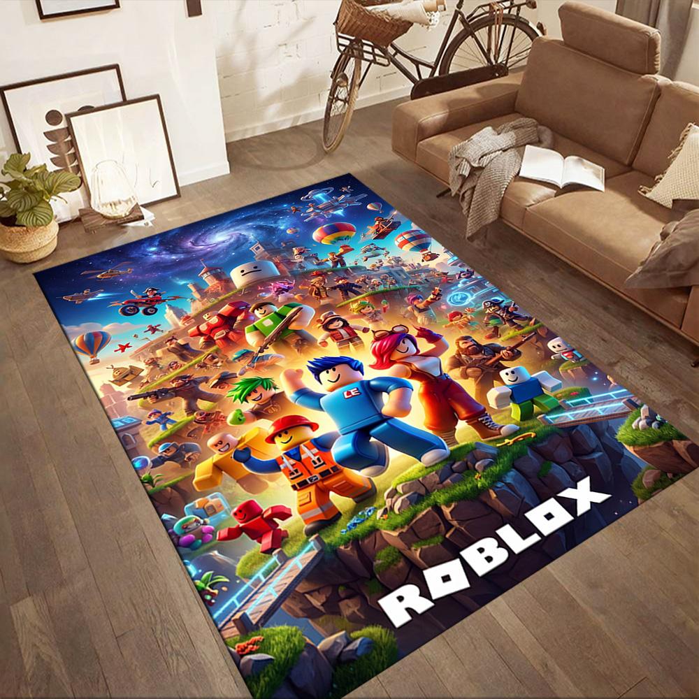 Roblox 180 Floor Rug Office Rug Design for Decorate room Hallway Dormitory Game Room Anti-slip Rug Anime Office Decor Best for Christmas