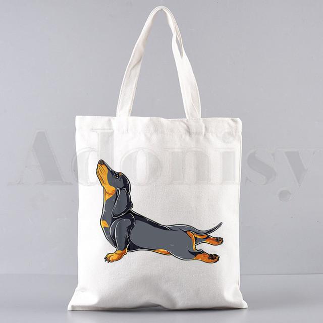 Анатомия, жизнь лучше с таксой, забавные сумки, сумки на плечо, повседневные сумки для покупок, сумки для девочек, женская элегантная холщовая сумка