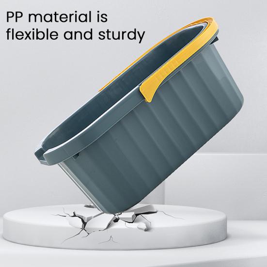 Ведро для швабры прямоугольной формы из утолщенного полипропиленового материала с удобной ручкой для переноски, многоцелевое ведро для хранения