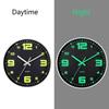 1 шт. 12 дюймов светящиеся в темноте настенные часы, бесшумные не тикающие, работающие от батареек настенные часы для гостиной кухни офиса спальни