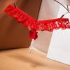 Sexy Women Lace Underwear Ladies Lingerie Crotchless Panties Pearls Beading Women's G Strings Thongs Open Crotch Sex Panty Floral Transparent Briefs