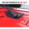 Декоративная накладка на основание переднего стеклоочистителя для Jeep Wrangler JK и Unlimited 2007-2018 (черный)