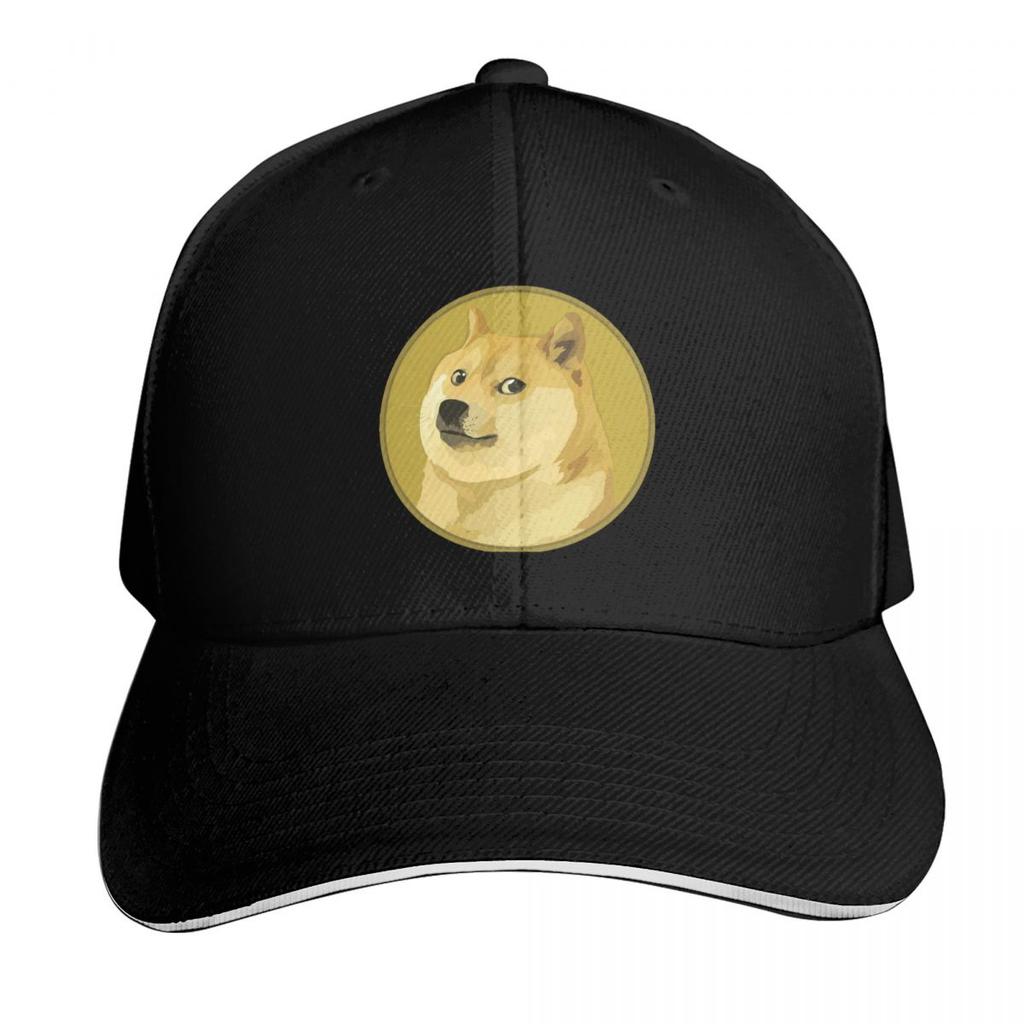 Doge The Dogecoin Funny Bitcoin Cap Fashion Casual Baseball Caps Adjustable Hat Hip Hop Summer Unisex Baseball Hats