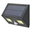 OHM LT-SOW40DWH 06-5202 Sensor Light, Motion Sensor, Outdoor, Waterproof, IP65, Solar Rechargeable + Dry-Charge COB Sensor Wall Light, Hybrid, 400
