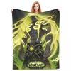 ВАУ, World Of Warcraft Охотник на демонов, Король-лич Игровое одеяло Плед Пледы для спальни Офиса Покрывала