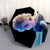 Disney Elsa, Frozen Themed automatic opening and closing folding umbrella, portable - durable, 8-rib umbrella frame, very suitable for busin