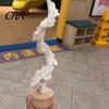 Articulated Ice Cream Toy Retractable Longsword Toy, Twisting Slippery Cone Spiral Rotating Fidget for Kids Adults