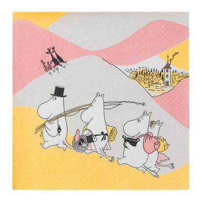 Moomin Arabia Бумажный набор Классическая семья 1076296 [Официально импортировано] Салфетки, 33 см, 20, Время,