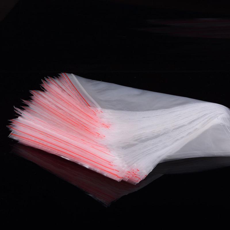100 Pieces Home Shop Accessories Resealable Thick Seal Reclosable Bag