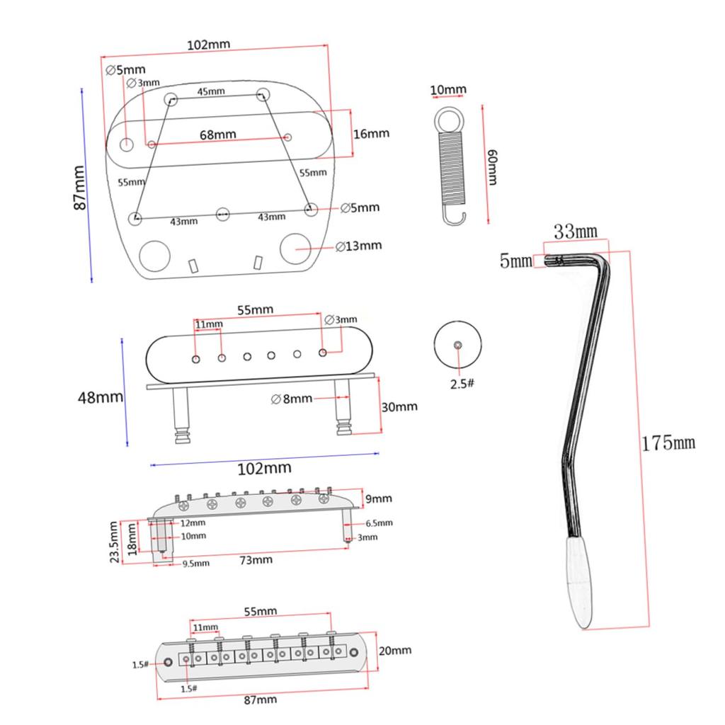 Vaguelly 6 Тремоло-гитара Mustang
