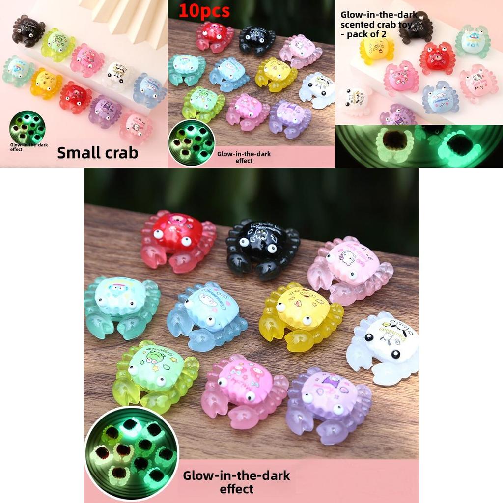 Hello Kitty Светящийся в темноте Полимерная фигурка краба Для детей и коллекционеров