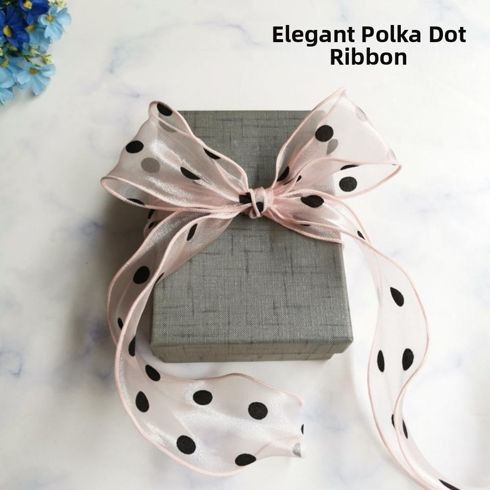 10 Yards Length Organza Ribbon Solid Color Tulle Ribbon Chiffon Ribbon Flower Bouquet Packaging