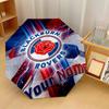 Автоматический 3-складной зонт Blackburn Rovers Football 8 ребер Ветрозащитный складной зонт Защита от солнца и дождя Для путешествий на открытом воздухе Ежедневное использование