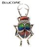 Vintage Alloy Enamel Beetle Brooches For Women and Man Creative Bugs Pins Fashion Insect Badges 3 Colors Choose Gift