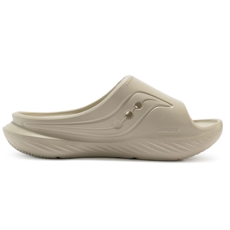 SAUCONY Cradle Fashion Cushioning Comfortable Slip-On EVA Non-Slip Wear-Resistant Casual Slippers Unisex Slippers Beige S28901-1