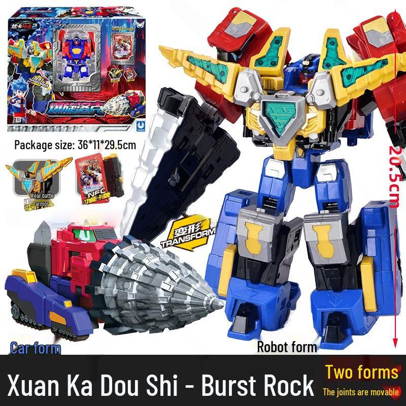 Оригинальный Flash Card Fighter 3: Красный Король Душ Фантом Робот-трансформер Быстрая Трансформация Игрушка