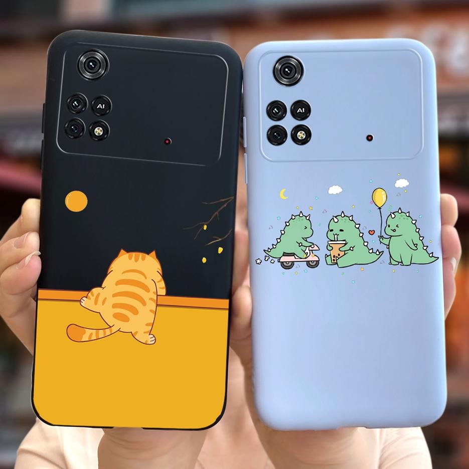 For Xiaomi Poco M4 Pro 4G Case New Fashion Cartoon Cover Soft Silicone Phone Case For Xiaomi Poco M4 Pro PocoM4 5G Fundas Bumper