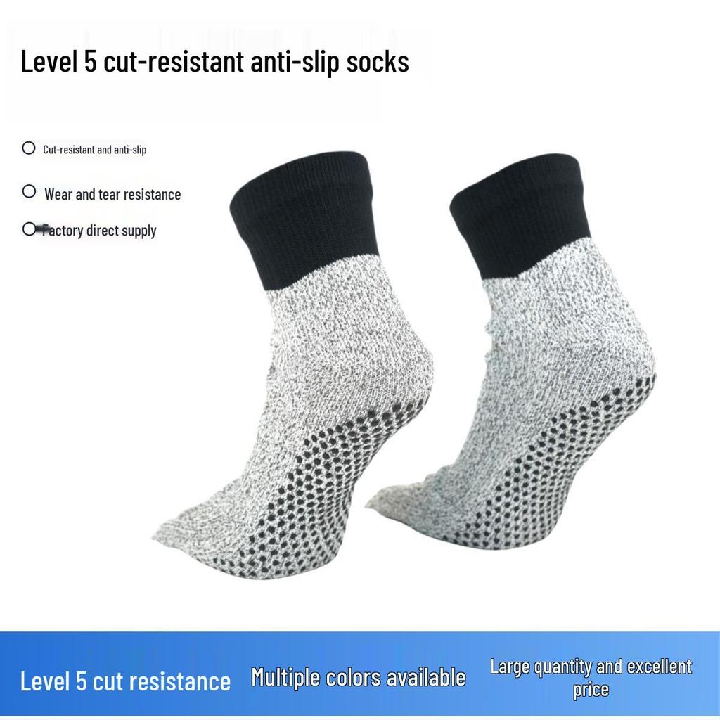 Level 5 Cut-Resistant Outdoor Sports Five-Toe Anti-Slip Socks