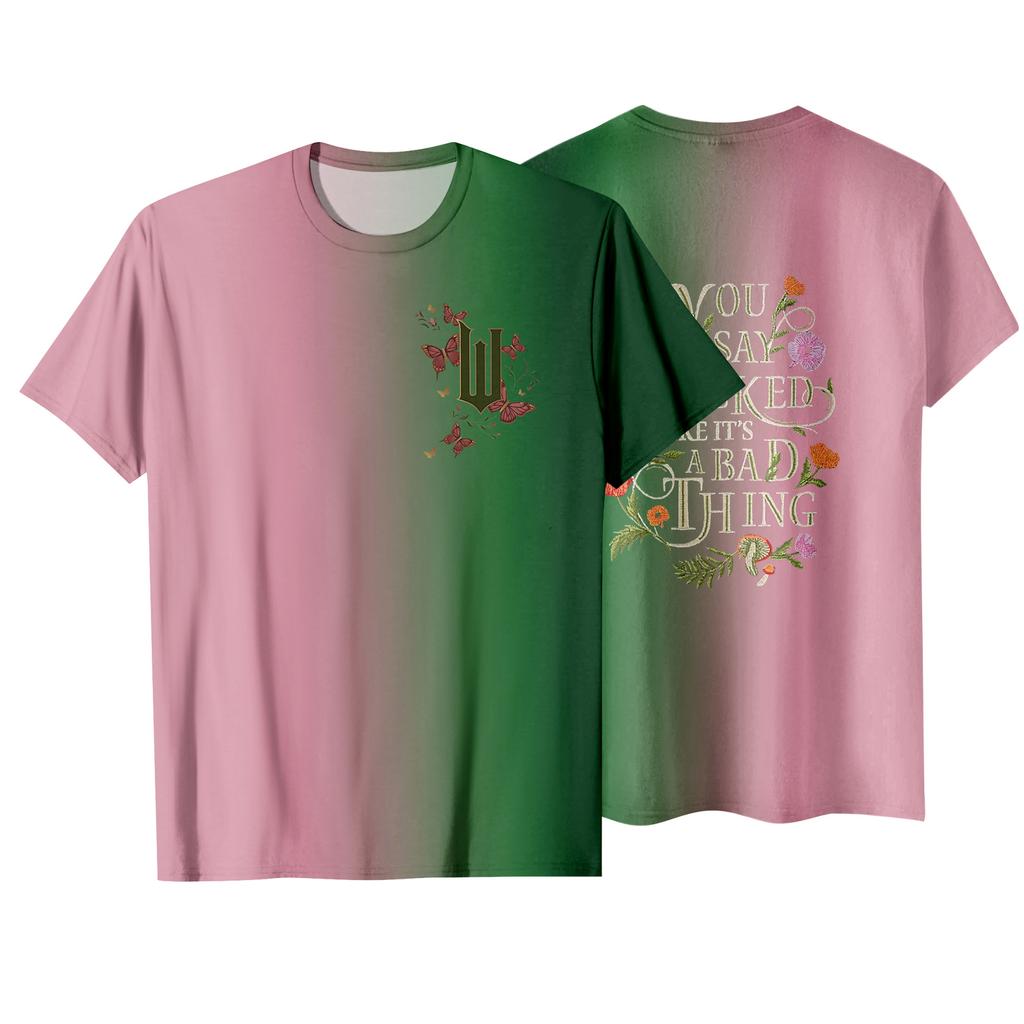 Модная рабочая одежда с коротким рукавом и круглым вырезом, принтованные топы для женщин, летние топы