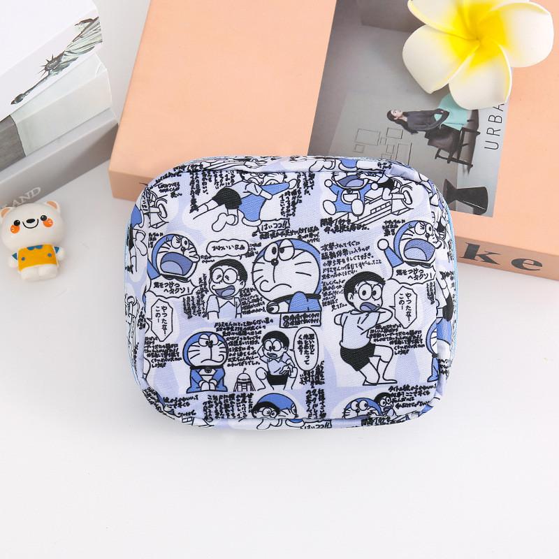 Snoopy Doraemon Hello Kitty Cinnamoroll Pattern Portable Makeup Storage Bag For Girls And Travel