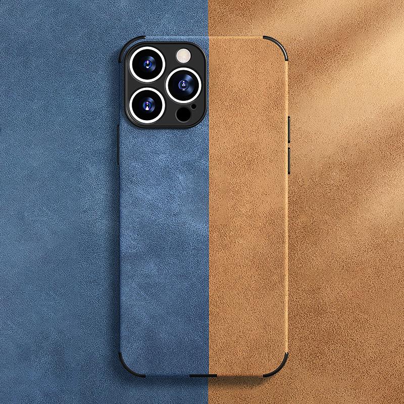 Для Iphone 13 Pro Max кожаный чехол из овчины для Iphone 14 13 12 11 Pro Max Xr Xs X 14pro Мягкий силиконовый противоударный чехол для телефона