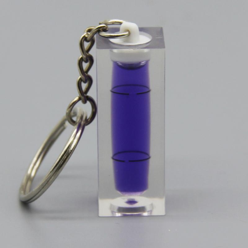 Магнитный брелок квадратный горизонтальный пузырьковый пластиковый уровень пузырьковый мини горизонтальный шариковый портативный уровень