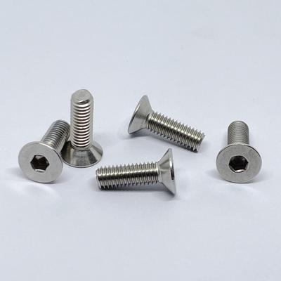 Винт с потайной головкой под шестигранник из нержавеющей стали M4x100 DIN7991