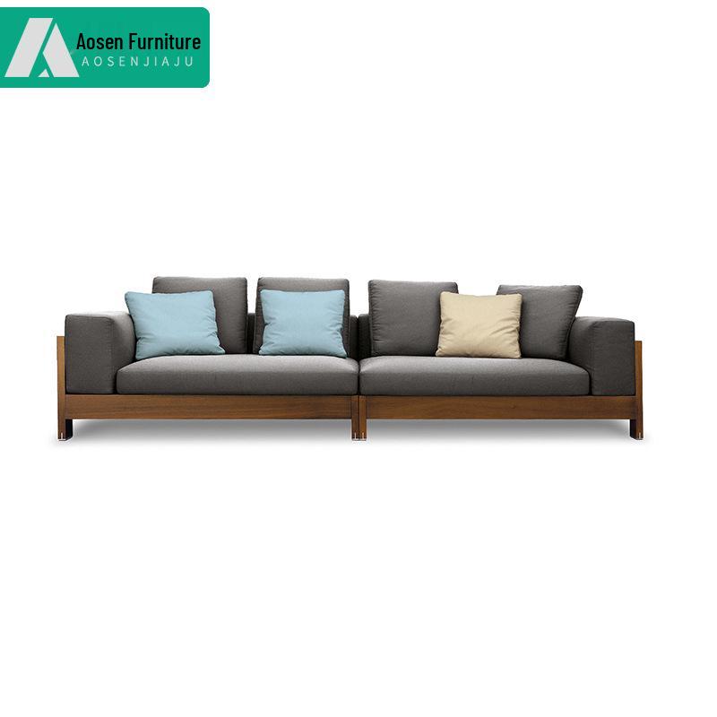 Luxury Teak Outdoor Sofa - Waterproof & Sun-Protected for Patio, Balcony, or Garden