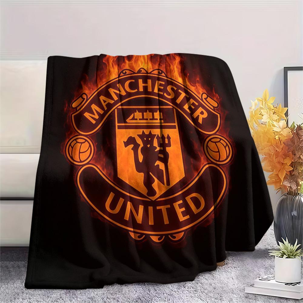 Man Utd Print FlAannel Blanket, High quality Comfortable for All Seasons, Home Decor, Warmth and Comfort