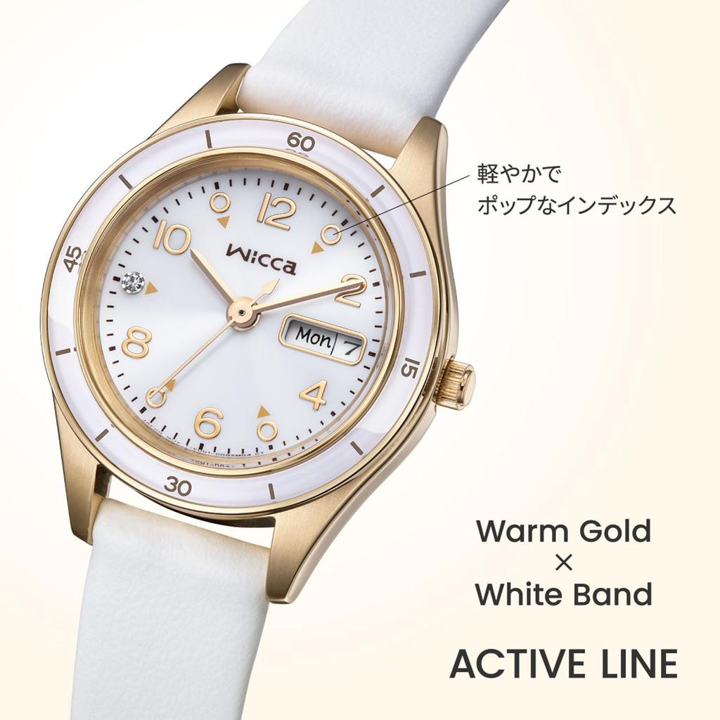 Wicca Часы ACTIVE LINE Спортивные Милые Синтетическая Кожа Хрустальное Стекло Женские Аналоговые Простые Для Студентов Милые Стильные Подарок Легко Читаемые Секундная Стрелка