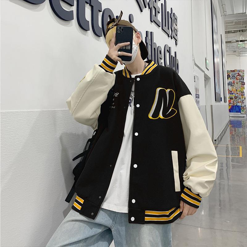 Куртка мужская пальто американский модный бренд бейсбольная одежда мужская весенняя новинка свободная вышитая повседневная куртка