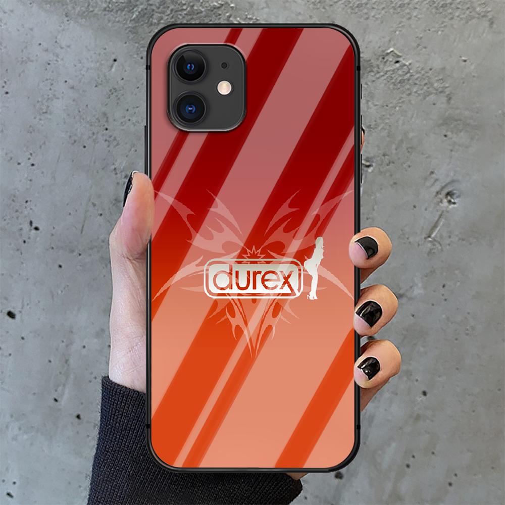 Сексуальный презерватив марки Durex, чехол для телефона из закаленного стекла для IPhone 6 7 8 11 12 13 x xs xr pro max Plus Samsung Galaxy Xiaomi Redmi Tpu Hot 3D