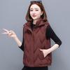 Removable hat cotton vest women's winter new fashion foreign style age-reducing vest jacket vest women's clothing