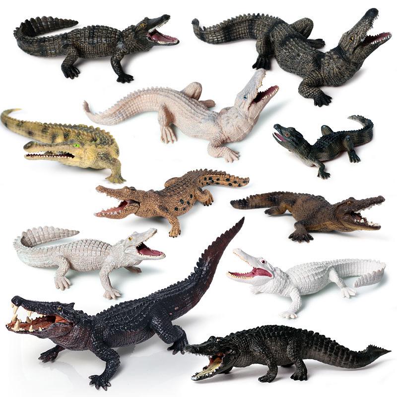 Realistic Crocodile Heart Wild Animal Toy and Car Ornament Model